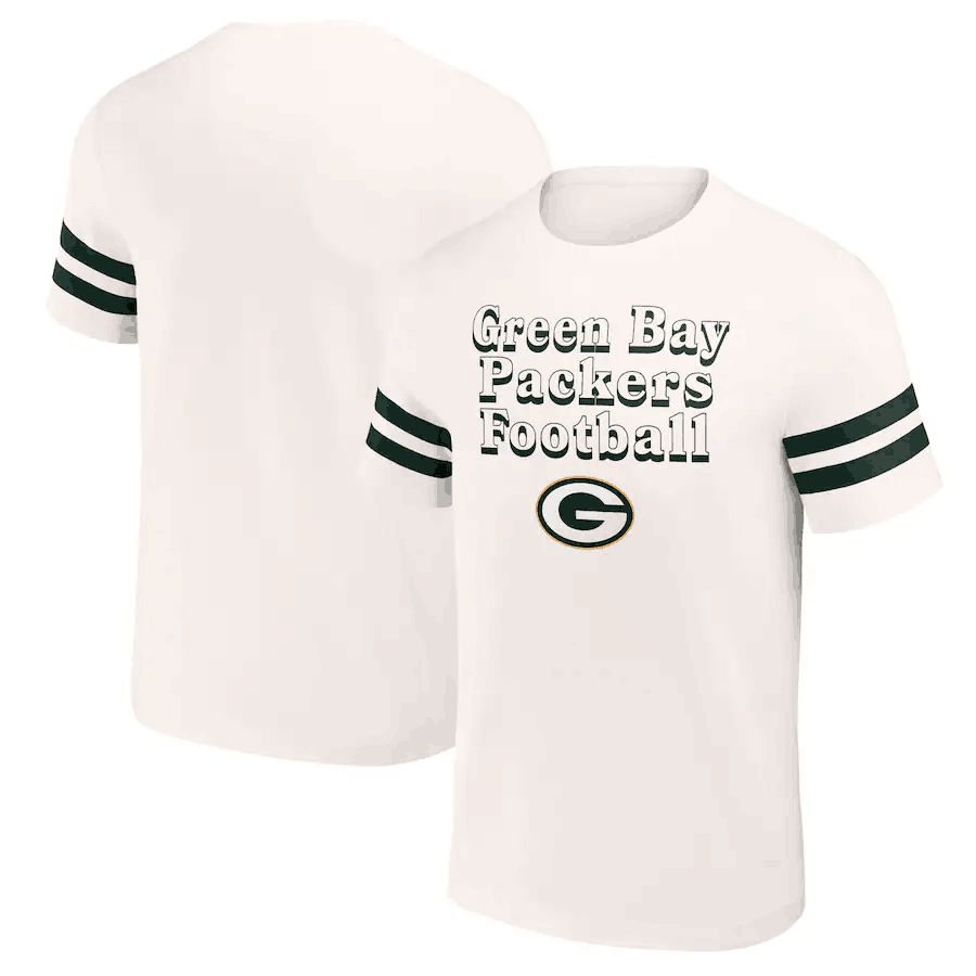 Men's Green Bay Packers Cream x Darius Rucker Collection Vintage T-Shirt Men's Green Bay Packers Cream x Darius Rucker Collection Vintage T-Shirt